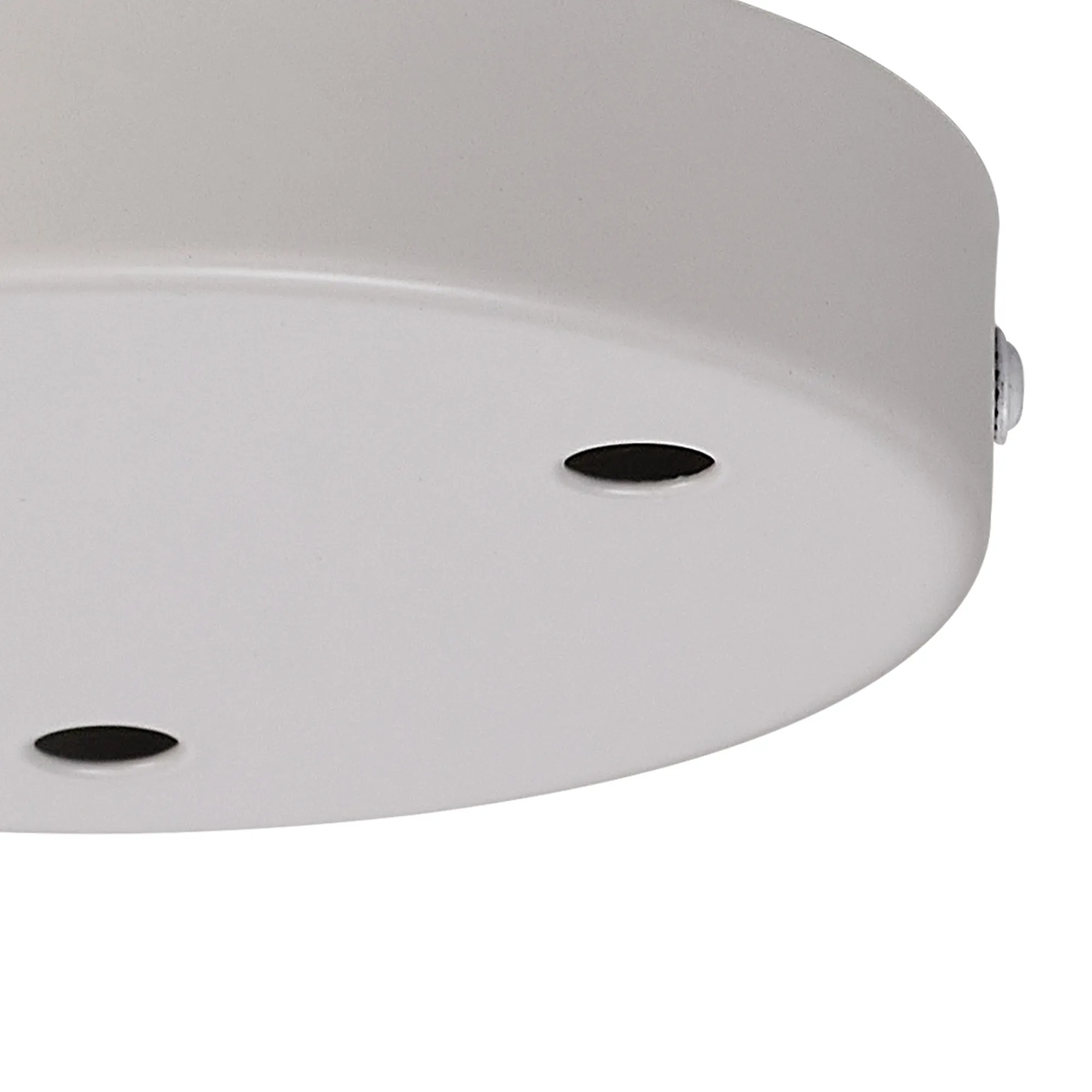 Hayes 3 Hole 12cm Round Ceiling Plate White D0827WH  Deco Hayes White